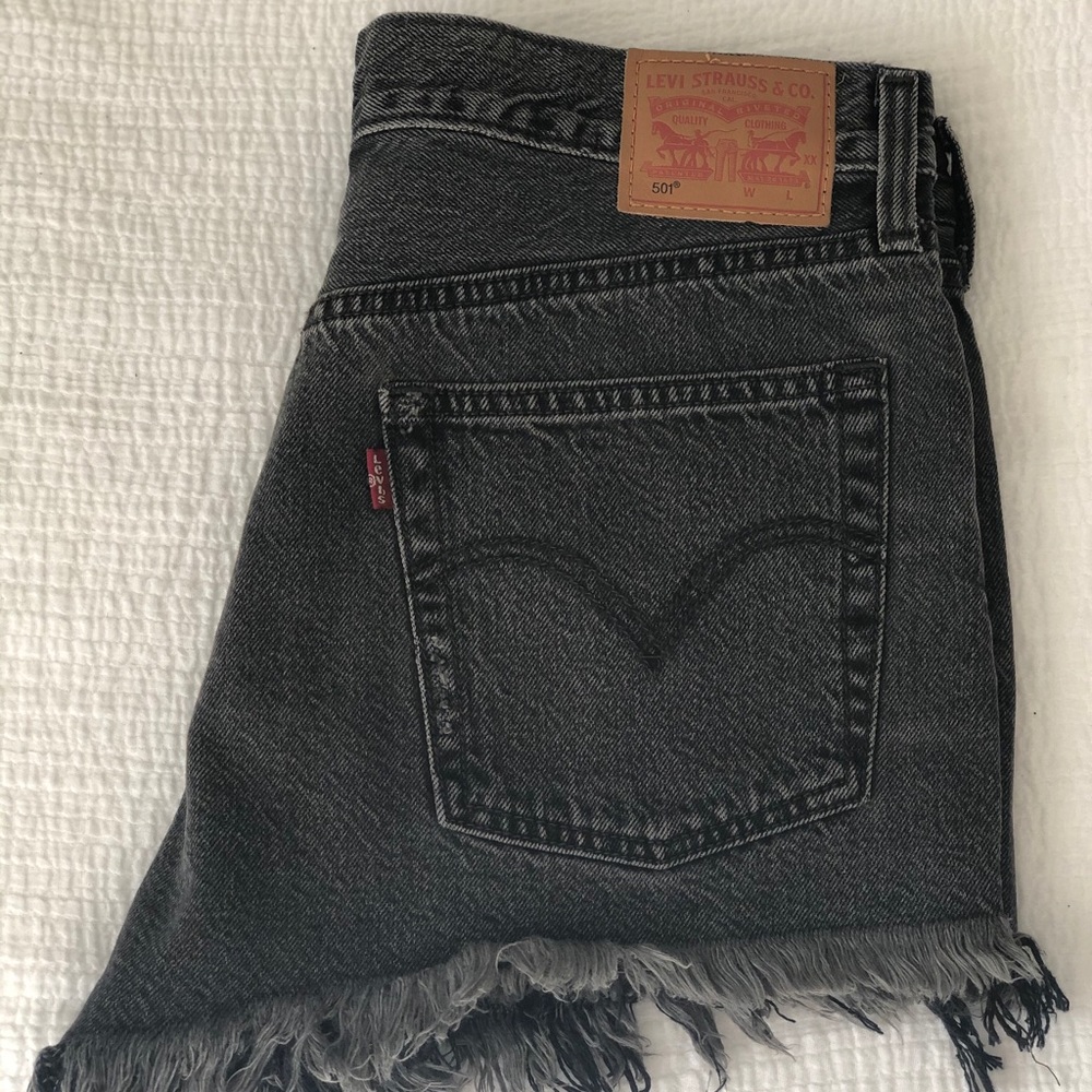 Levi’s distressed shorts